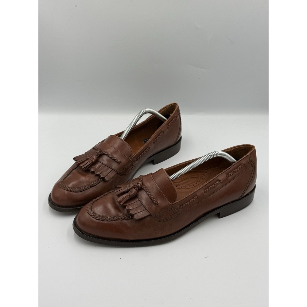 Bostonian Florentine Leather Tassel Loafers Men's Size 11 M Brown Made in Italy